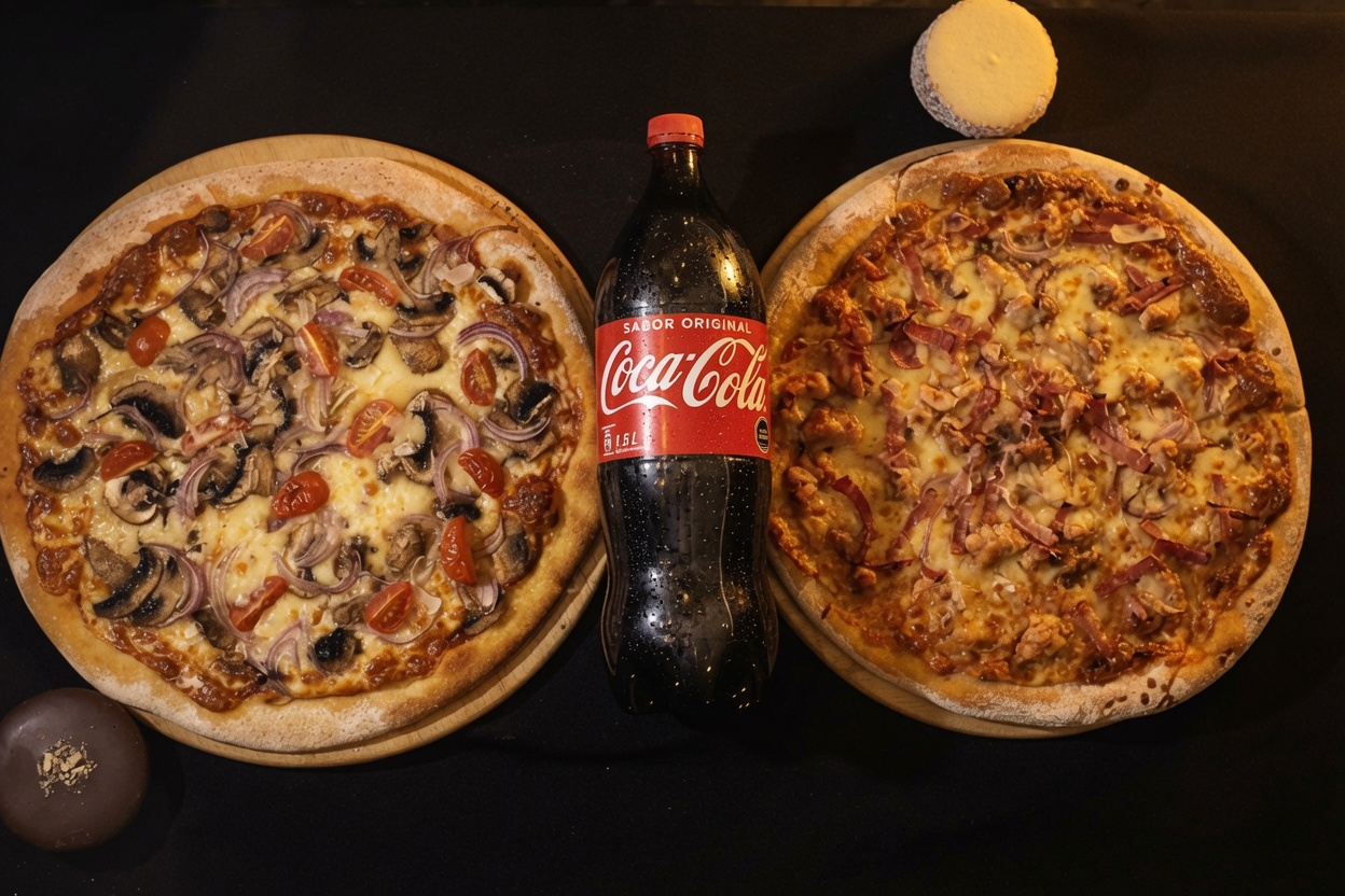 Promo 2 Pizzas + Coca-Cola